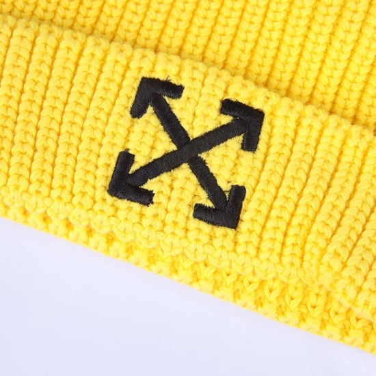 Accessories Off White Juniors Arrow Beanie in Yellow - Image 3