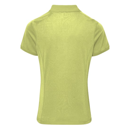 Premier Dames/dames Coolchecker korte mouw Pique Polo T-Shirt (Kalk) - Image 2