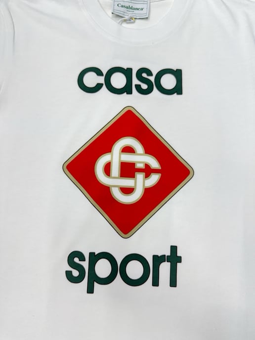 Casablanca Casa Sport Design Wit T-shirt - Image 3