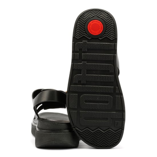 FitFlop GEN-FF Fisherman Dames Zwart Leren Sandalen - Image 4