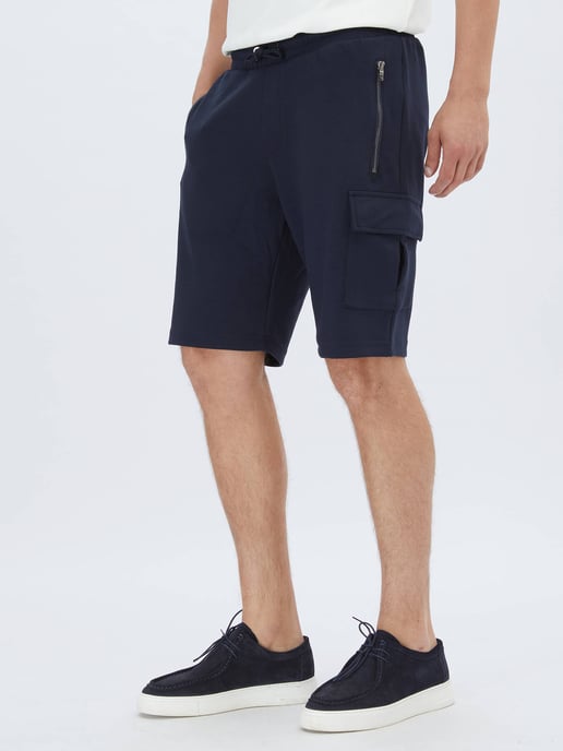 Effen gebreide casual bermuda - Image 2