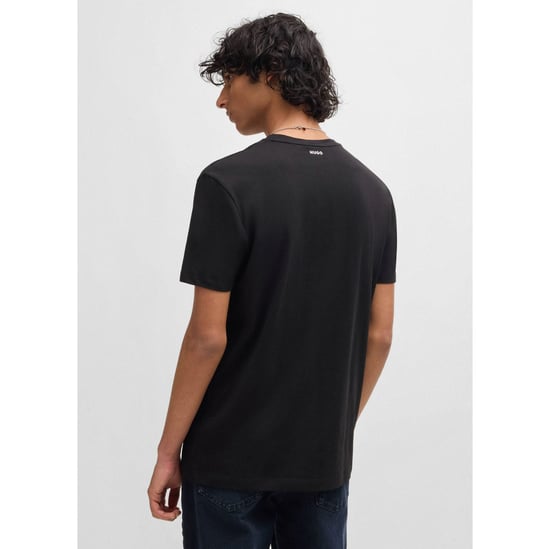 Men's Hugo Boss 2 Pack of V-Neck T-Shirts in Black - Image 4