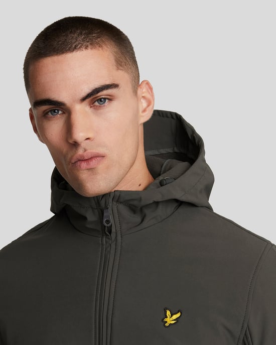 Lyle & Scott Fleece Achter Softshell Jacket - Grijs - Image 4