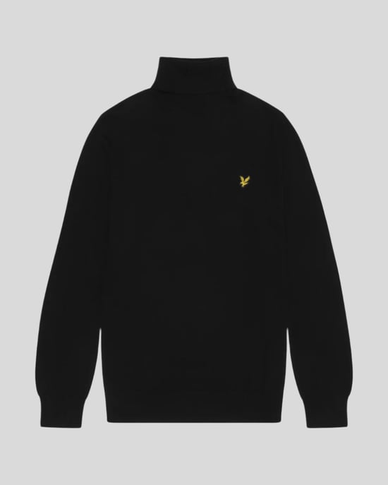 Lyle & Scott Katoenen Merino Coltrui - Zwart - Image 1