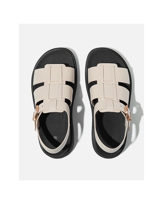 FitFlop GEN-FF Fisherman Dames Sandalen Van Leer In Beige - Image 2