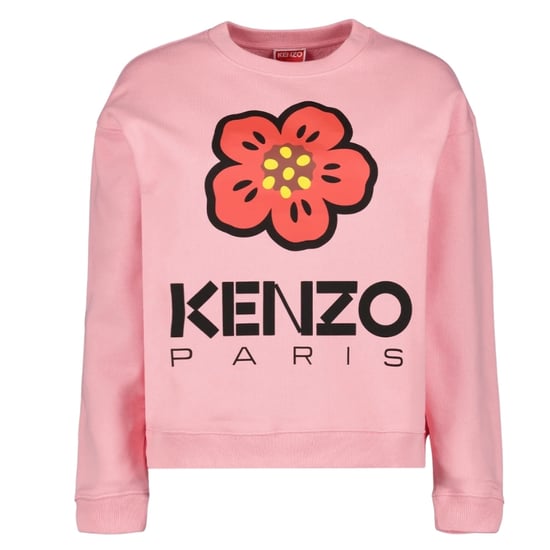 Kenzo Paris bloemlogo roze roze sweatshirt - Image 1