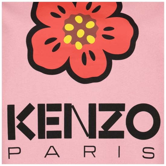 Kenzo Paris bloemlogo roze roze sweatshirt - Image 3