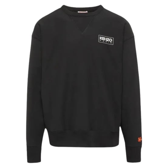 Kenzo Paris geschetst logo zwart sweatshirt - Image 1