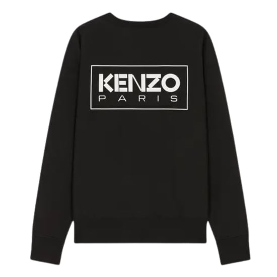 Kenzo Paris geschetst logo zwart sweatshirt - Image 2