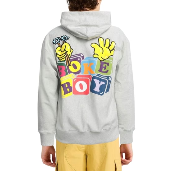 Kenzo gekleurde bloklogo grijze hoodie - Image 2