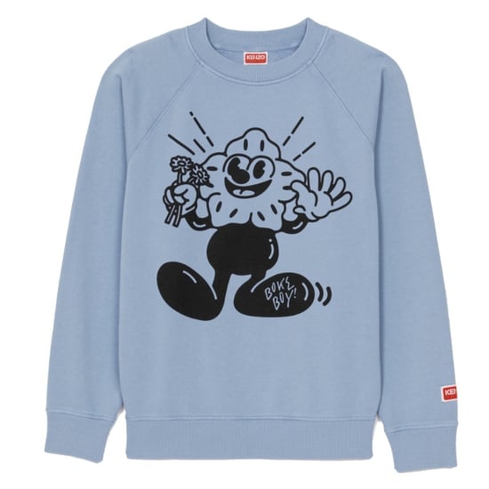 Kenzo Boke Boy Flower Grafisch lichtblauw sweatshirt - Image 1
