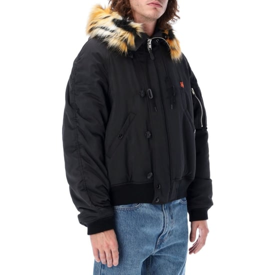 Kenzo effen zwart bomberjack - Image 4