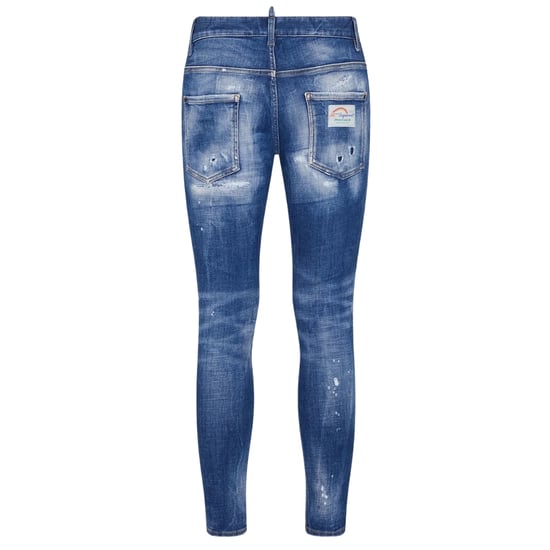 Dsquared2 Super Twinky Jean vervaagde versterkte gescheurde blauwe jeans - Image 2