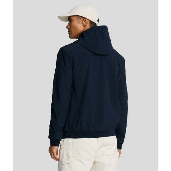 Donker marineblauw softshelljack met merk Lyle & Scott - Image 3