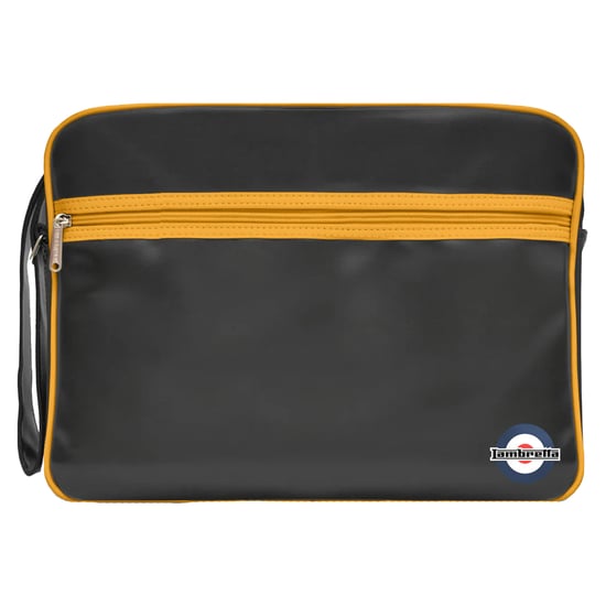 Lambretta Unisex Retro Tas voor Volwassenen (Zwart/Mustard) - Image 1