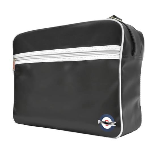 Lambretta Unisex Retro Tas voor Volwassenen (Zwart/Wit) - Image 2