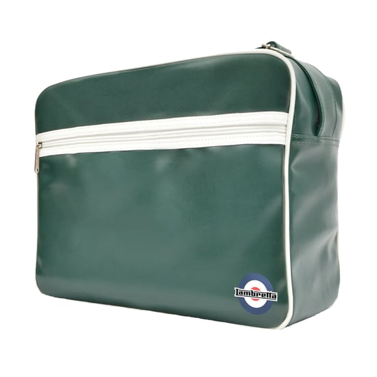 Lambretta Unisex Retro Tas voor Volwassenen (Donkergroen/wit) - Image 2