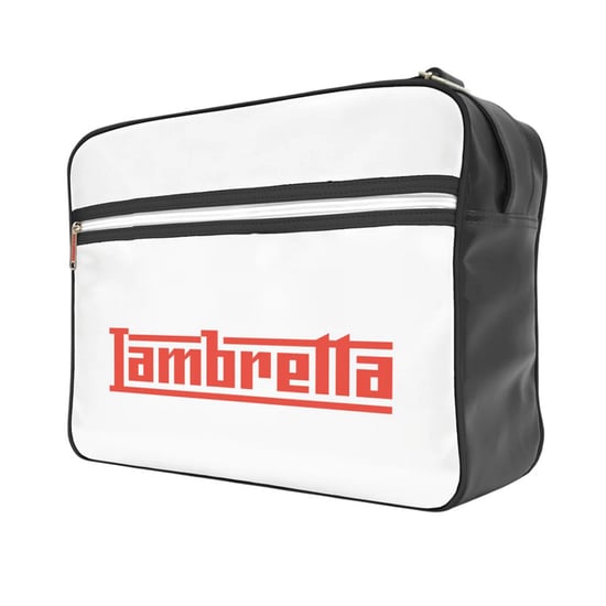 Lambretta Unisex Volwassen Logo Cabin Bag (Zwart/Wit) - Image 2