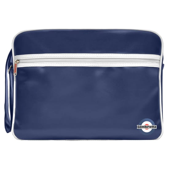 Lambretta Unisex Retro Tas voor Volwassenen (Marine / Wit) - Image 1