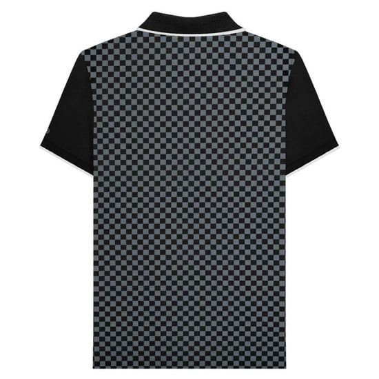 Lambretta Heren Tweekleurig Groot & Lang Poloshirt (Zwart) - Image 2