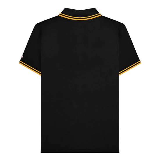 Lambretta Heren SS25 Twin Tip Poloshirt (Zwart/Goud) - Image 2