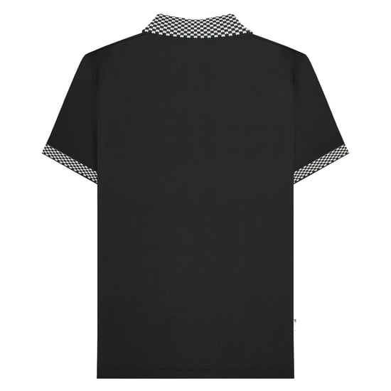 Lambretta Heren SS25 Tweekleurig Poloshirt (Zwart) - Image 2
