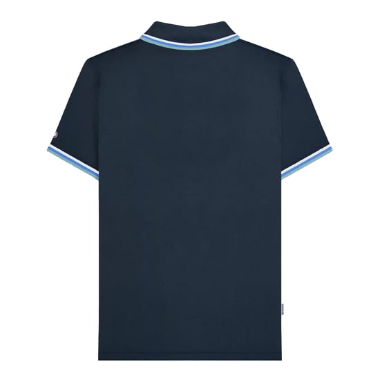 Lambretta Heren SS25 Triple Tipped Groot & Lang Poloshirt (Marine/wit/blauw/rookblauw) - Image 2
