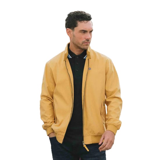 Lambretta Harrington heren douchebestendig jack (Mosterd) - Image 3