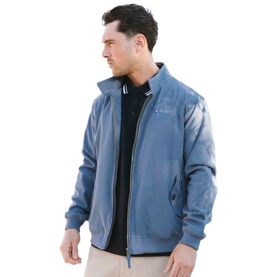 Lambretta Harrington heren douchebestendig jack (Middenblauw) - Image 3