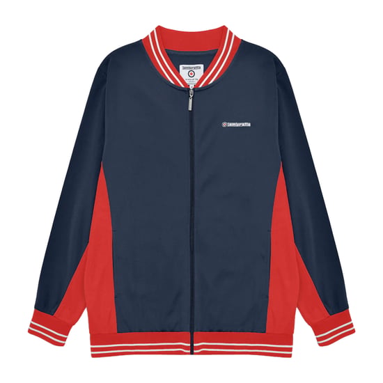 Lambretta Heren Vintage Track Jacket (Marine, Rood, Wit) - Image 1