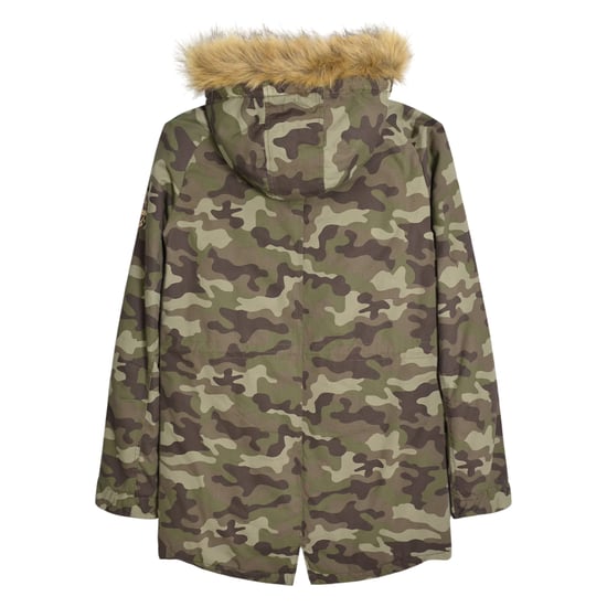 Lambretta Camouflage Parka Heren (Kaki Groen) - Image 2
