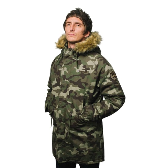 Lambretta Camouflage Parka Heren (Kaki Groen) - Image 3