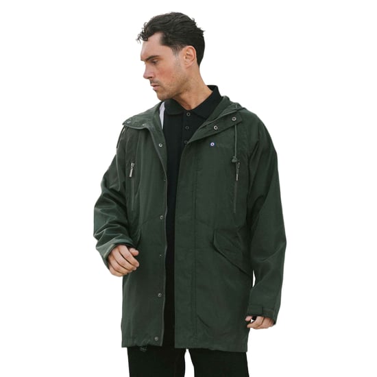 Lambretta Heren Heaton Hooded Jacket (Kaki Groen) - Image 3