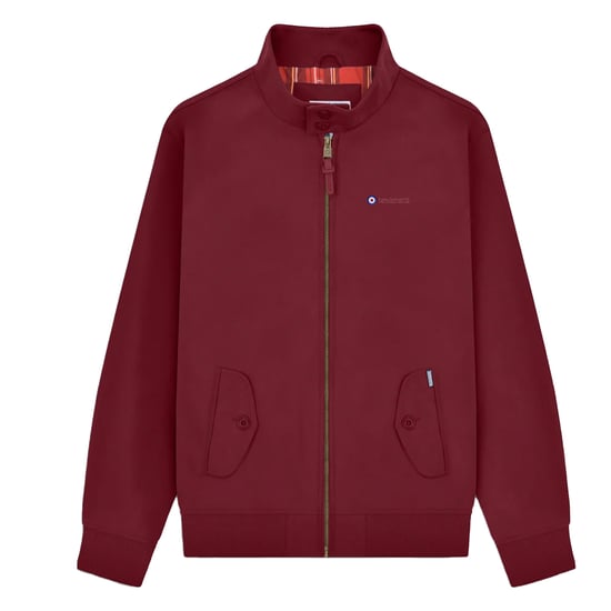 Lambretta Harrington heren douchebestendig jack (Bourgondië) - Image 1