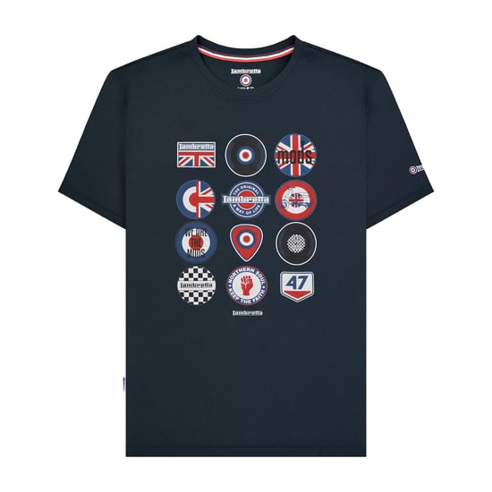 Lambretta Heren SS25 Badge T-Shirt (Marine) - Image 1
