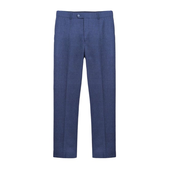 Lambretta Heren Spencer Geruite Pantalon (Marine) - Image 1