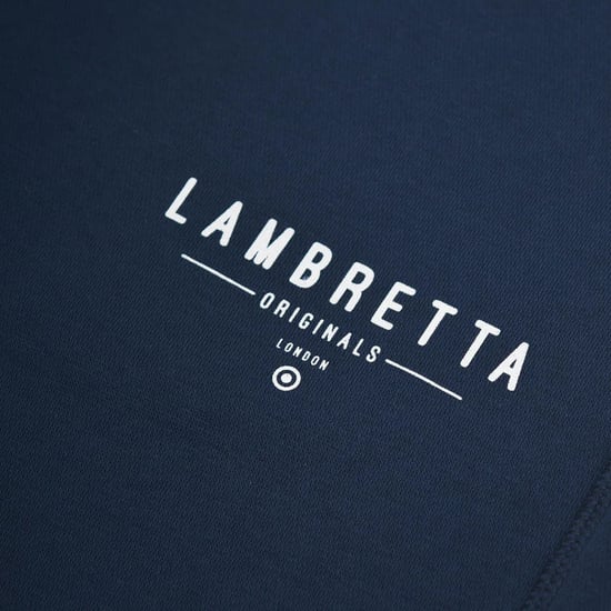 Lambretta Heren AW24 Logo Joggingbroek (Navy) - Image 3
