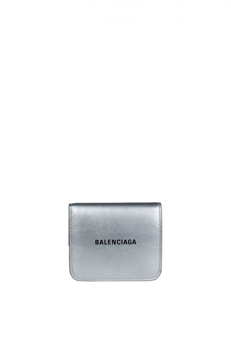 Balenciaga Portemonnee Cash Mini Zilver - Image 1