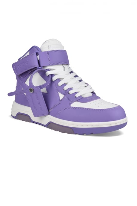 Off-White Out of Office Mid Sneakers Paars - Image 2