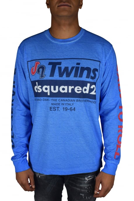Dsquared2 T-shirt met lange mouwen Blauw - Image 2