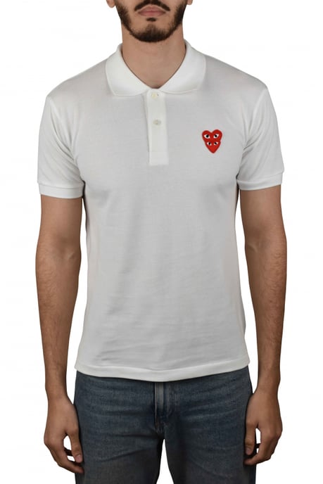 Comme des garçons poloshirt wit - Image 2