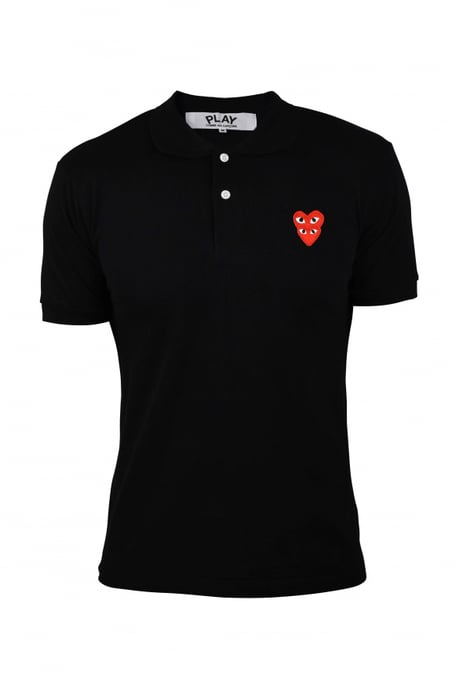 Comme des garçons poloshirt zwart - Image 1