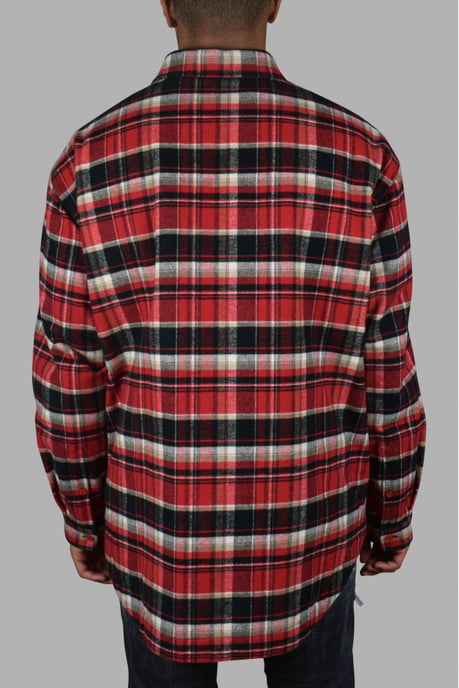 Balenciaga Geruit overhemd Rood - Image 3