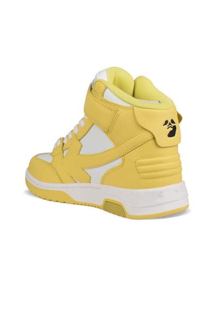 Off-White Out of Office Mid Sneakers Geel - Image 3