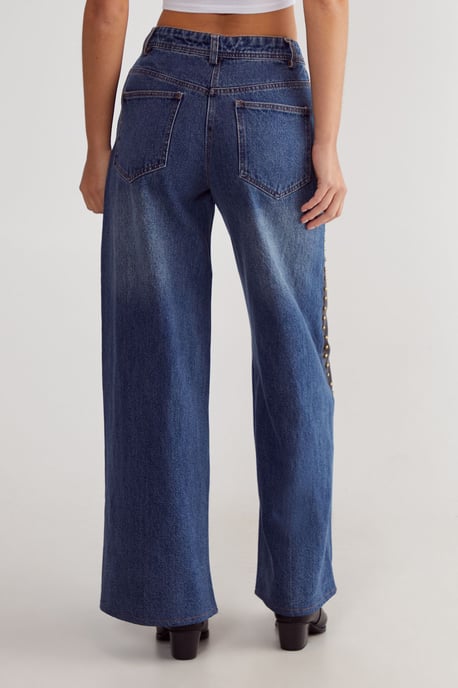 Denim Pu Mix Chaps - Image 4