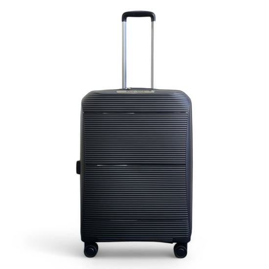 Uitbreidbare zwarte harde PP 8-wiel bagage reiskofferset voor handbagage en vakantie - Image 6