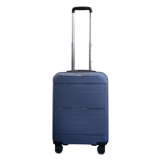 Uitbreidbare marineblauwe harde PP 8-wiel bagage reiskofferset voor handbagage en vakantie - Image 5
