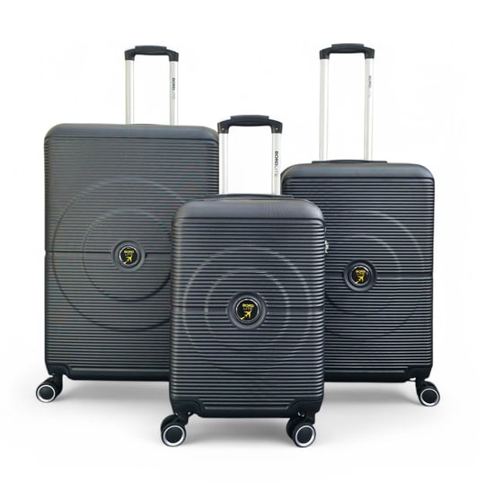 Robuuste ABS harde schaal zwarte 8 wielen bagage reiskoffer - Image 1