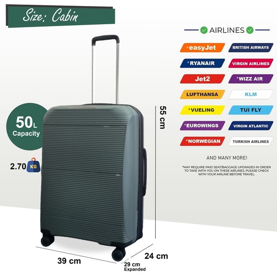 Uitbreidbare roze harde PP 8-wiel bagage reiskofferset voor handbagage en vakantie - Image 4