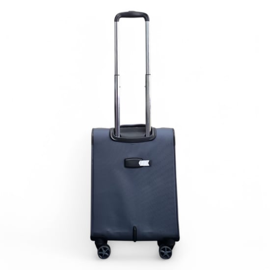 Zachte koffer in de cabine, grijs, 55 x 37 x 20 cm, nylon koffer, geschikt voor Easyjet, Ryanair - Image 6